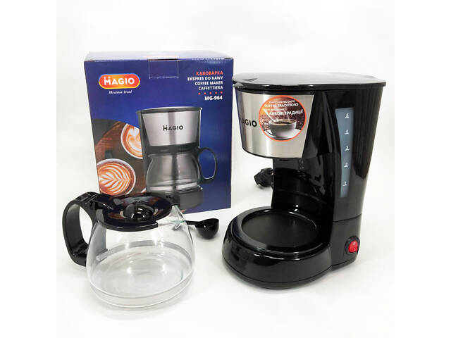 Кафеварка MAGIO MG-964 650 Вт, Домашні кавоварки, Кавоварки електричні, Кавоварка для дому - Фото 13