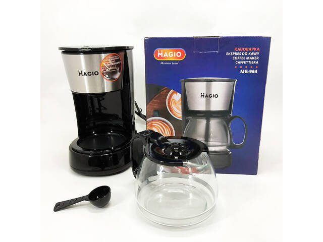 Кафеварка MAGIO MG-964 650 Вт, Домашні кавоварки, Кавоварки електричні, Кавоварка для дому - Фото 16