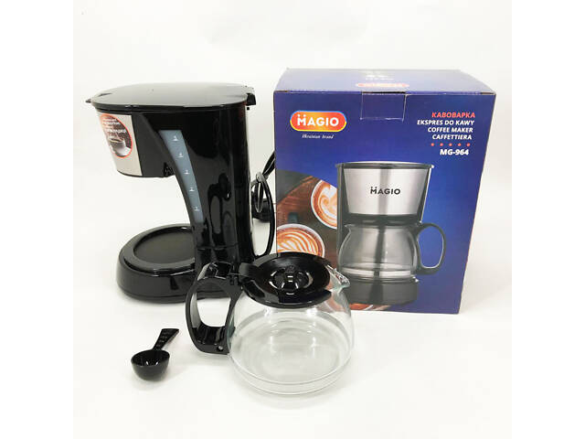 Кафеварка MAGIO MG-964 650 Вт, Домашні кавоварки, Кавоварки електричні, Кавоварка для дому - Фото 18