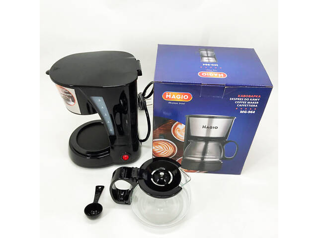 Кафеварка MAGIO MG-964 650 Вт, Домашні кавоварки, Кавоварки електричні, Кавоварка для дому - Фото 19