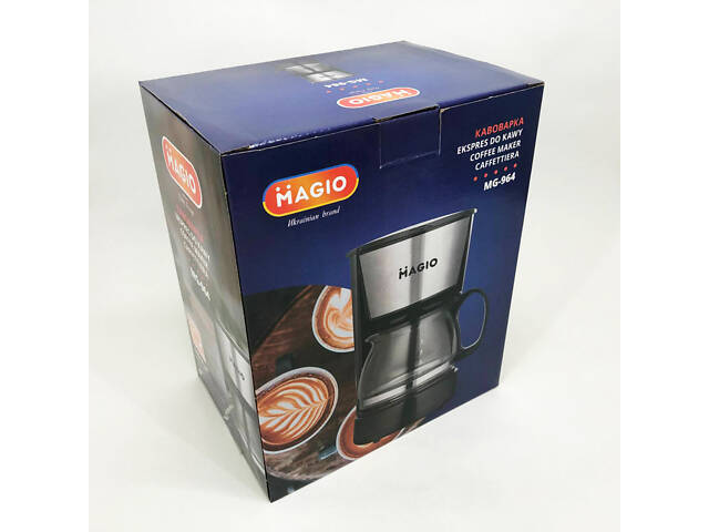 Кафеварка MAGIO MG-964 650 Вт, Домашні кавоварки, Кавоварки електричні, Кавоварка для дому - Фото 21
