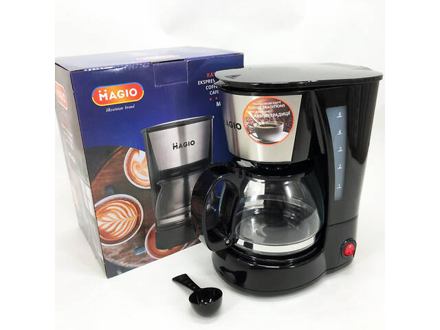 Кафеварка MAGIO MG-964 650 Вт, Домашні кавоварки, Кавоварки електричні, Кавоварка для дому - Фото 22