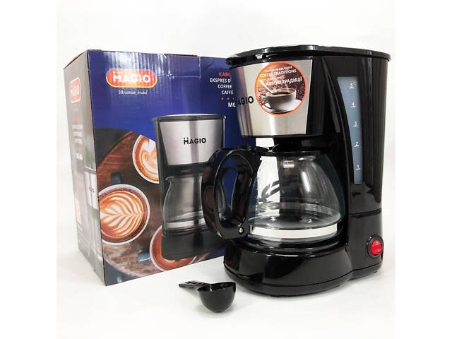 Кафеварка MAGIO MG-964 650 Вт, Домашні кавоварки, Кавоварки електричні, Кавоварка для дому - Фото 23