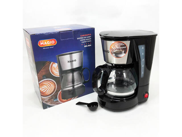 Кафеварка MAGIO MG-964 650 Вт, Домашні кавоварки, Кавоварки електричні, Кавоварка для дому - Фото 24