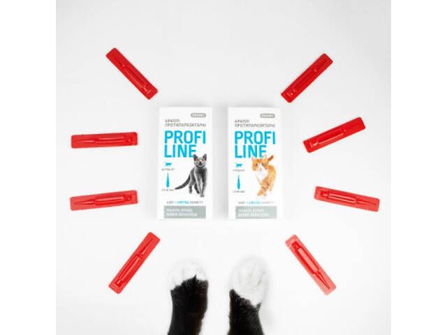 Краплі для тварин ProVET Profiline інсектоакарицид для котів 4-8 кг 4/1 мл (4823082431106) - Фото 2
