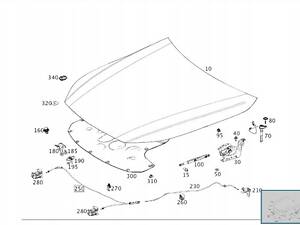 Капот, кришка двигуна Mercedes CLS C257
