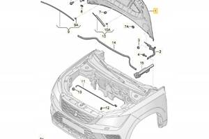 Капот передний SEAT ATECA 575823031B NEW