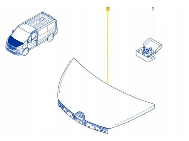 Капот Renault Trafic III - Новий