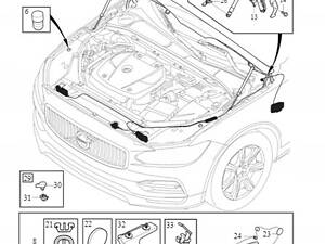 Капот Volvo S90/V90 OE 32244153