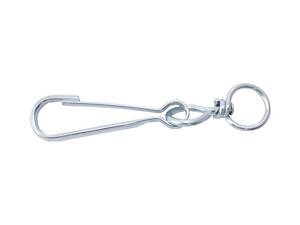 Карабин пружинный с вертлюгом Apro 80 мм (SHSV-80)