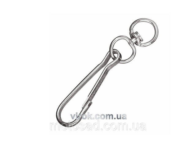 Карабін пружинний з вертлюгом гальванічний №75 - Фото 1