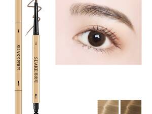 Карандаш для бровей со щеточкой 11383 оттенок 03 темно-коричневый