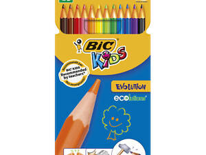 Олівці кольорові Bic Kids Evolution 12 шт (bc82902912)