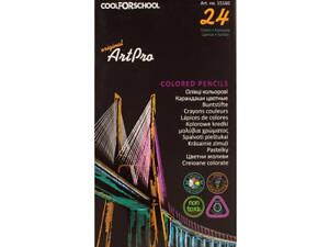 Карандаши цветные Cool For School Art Pro профессиональные 24 цвета (CF15160)