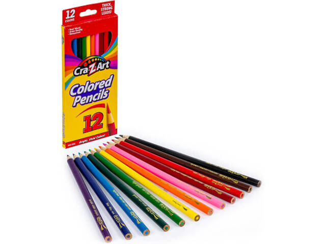 Карандаши цветные Cra-Z-Art 12 кольорів (10404CRA) - Фото 1