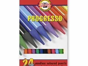 Карандаши цветные Koh-i-Noor Progresso бездревесные 24 цветов (875802)