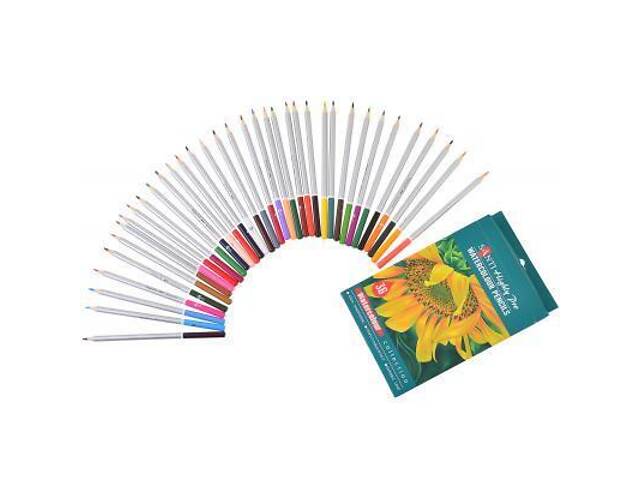 Кольорові олівці Santi Highly Pro 36 шт акварельні (742387) - Фото 3