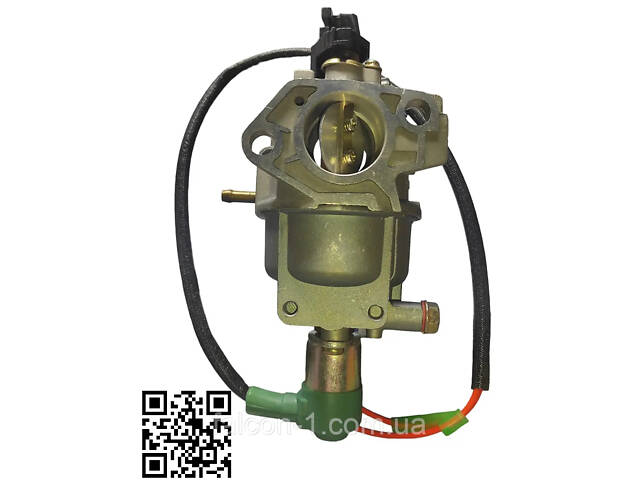 Карбюратор на бензогенератор Hyundai 7000FE карбюратор з електро-клапоном під вакуумну заслонку Хундай 7000 - Фото 2