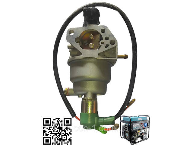 Карбюратор на бензогенератор Hyundai 7000FE карбюратор з електро-клапоном під вакуумну заслонку Хундай 7000 - Фото 3