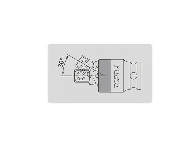 Кардан ударний з шаром 3/8' KACN120B Toptul - Фото 2