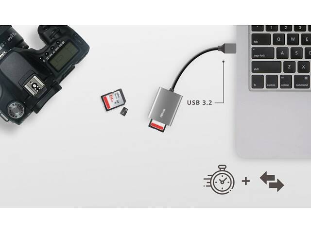 Картрідер Trust DALYX FAST USB 3.2 ALUMINIUM (24135_TRUST) - Фото 4