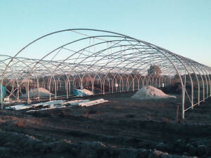Каркас теплиці Округла 6x8 розміром 6х8х3,2 м
