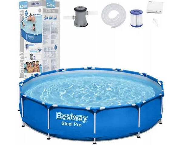 Каркасний басейн Bestway Pro Rack 3,05 x 0,76 м (фільтр + насос) - Фото 1