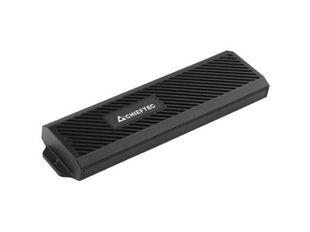 Кишеня зовнішня Chieftec M.2 PCIe NVMe/SATA SSD CEB-M2C-TLE USB 3.2 Gen2 Type-C Tool-Less Alum/Plastic (CEB-M2C-TLE) - Фото 1