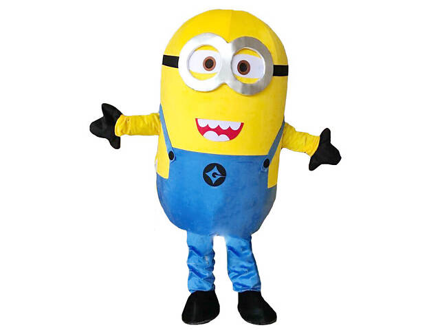 Карнавальний костюм Міньйон з двома очима RESTEQ для дорослих — бавовняний костюм на Гелловін, зріст 150–185 см - Фото 1