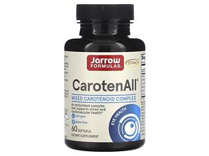 Каротиноиды смешанные CarotenALL, Carotenoids, Jarrow Formulas, комплекс, 60 гелевых капсул