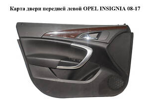 Карта двери передней левой OPEL INSIGNIA 08-17 (ОПЕЛЬ ИНСИГНИЯ) (13327645)