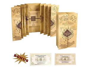 Карта Мародерів і 2 квитки в Гоґвортс Marauder's Map — чарівний набір зі світу Гаррі Поттера для справжніх фанатів магії та