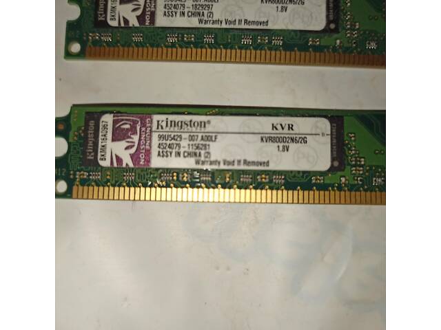 Карта оперативної пам'яті Kingston KVR800D2N6/2G - Фото 3