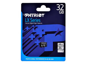 Карта пам'яті microSDHC (UHS-1) Patriot LX Series 32Gb class 10