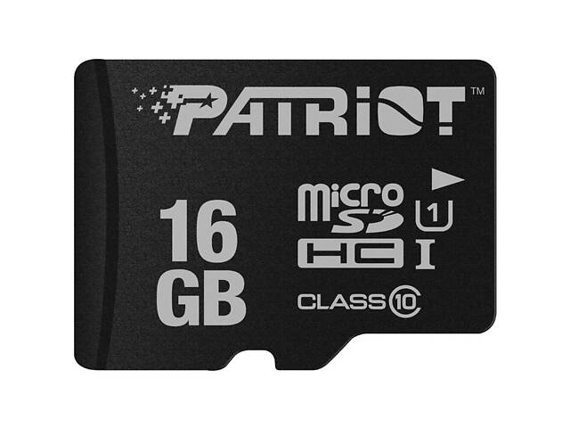 Карта памяти microSDHC (UHS-1) Patriot LX Series 16Gb class 10 - Фото 1