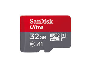 Карта памяти microSDHC (UHS-1) SanDisk Ultra 32Gb class 10 A1 (120Mb/s) (adapter SD)