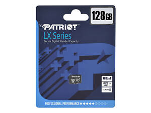 Карта памяти microSDXC (UHS-1) Patriot LX Series 128Gb class 10