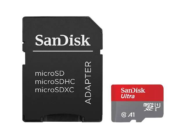 Карта памяти microSDXC (UHS-1) SanDisk Ultra A1 1TB class 10 (R150MB/s) (адаптер SD) - Фото 1
