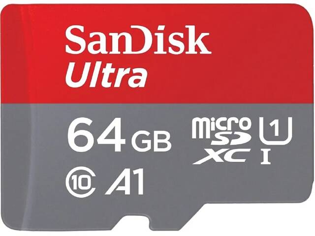 Карта памяти microSDXC (UHS-1) SanDisk Ultra 64Gb class 10 A1 (140Mb/s) (adapter SD) Imaging Packaging - Фото 1