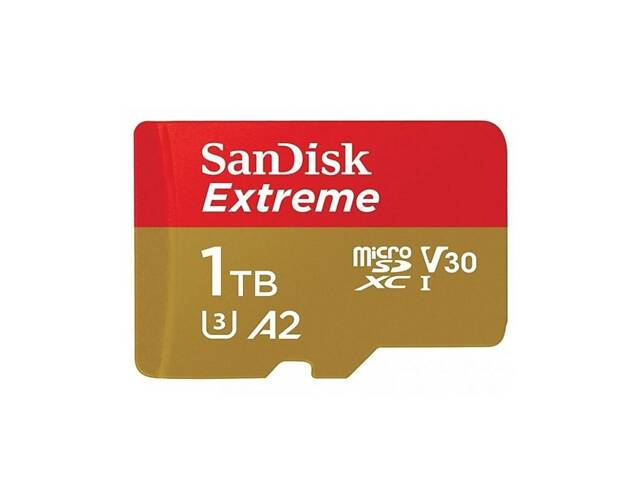 Карта памяти microSDXC (UHS-1 U3) SanDisk Extreme A2 1TB class 10 V30 (R190MB/s,W130MB/s) (adapter SD) - Фото 3