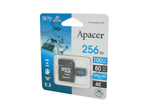 Картка пам'яті Apacer microSDHC Class 10 UHS-I, 256GB