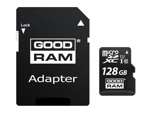 Карта памяти Goodram microSDXC 128GB UHS-I class 10 + адаптер