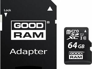 Карта памяти microSDXC 64GB UHS-I class 10 + adapter