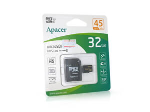 Карта пам'яті Apacer microSDHC Class 10 UHS-I, 32GB