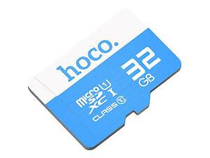 Карта пам'яті Hoco microSDHC Class 10 - 32GB (без адаптера) Blue