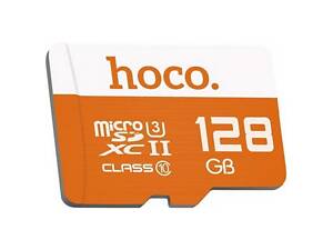 Карта пам'яті Hoco microSDXC Class 10 - 128GB (без адаптера) Orange