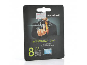 Карта памяти Microflash Micro SD cкорость передачи данных 28MB / s, class10, 8G