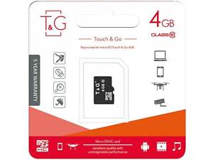 Карта памяти microSDHC TG (UHS-1) 4GBSD class 10 (без адаптера)