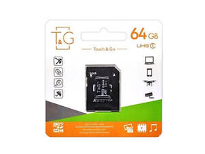 Карта памяти microSDHC TG (UHS-1) 64GBSD class 10 (c адаптера) (Гарантия 3года)