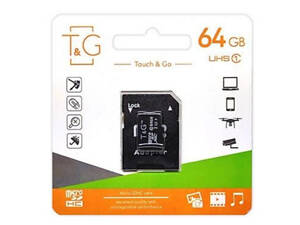 Карта памяти microSDHC TG (UHS-1) 64GBSD class 10 (c адаптера) (Гарантия 3года)